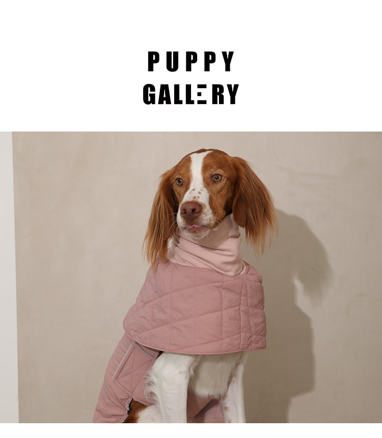 Puppy Gallery Turtle Neck Light weight Puffer Cape