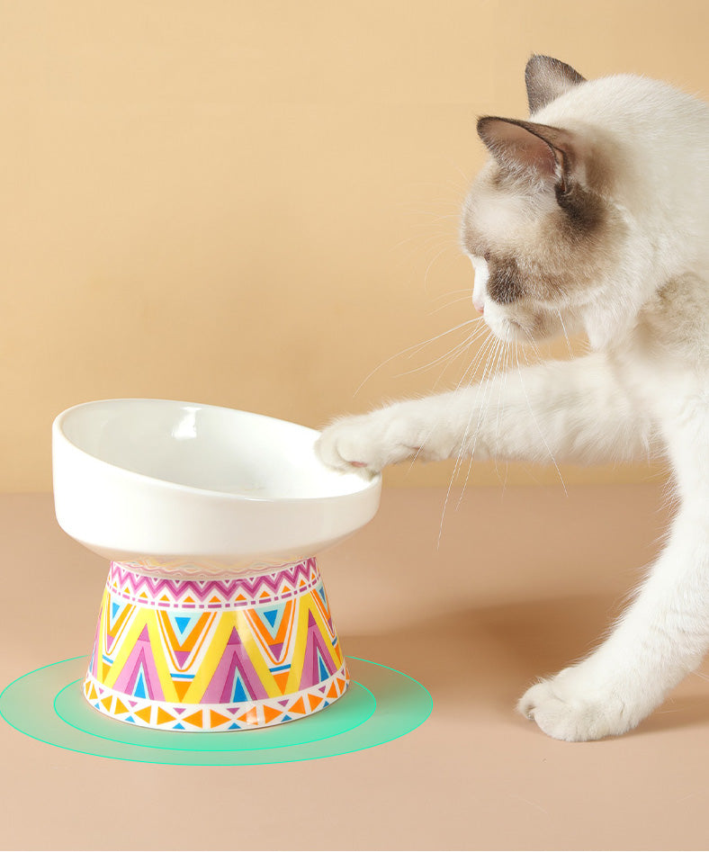 Handmade Ceramic Pet Feeding Bowl