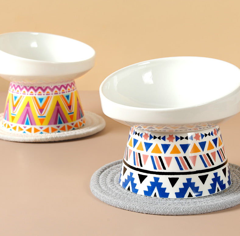 Handmade Ceramic Pet Feeding Bowl