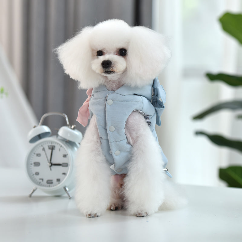 Dog Jacket Florence Ribbon - Baby Pink / Baby Blue